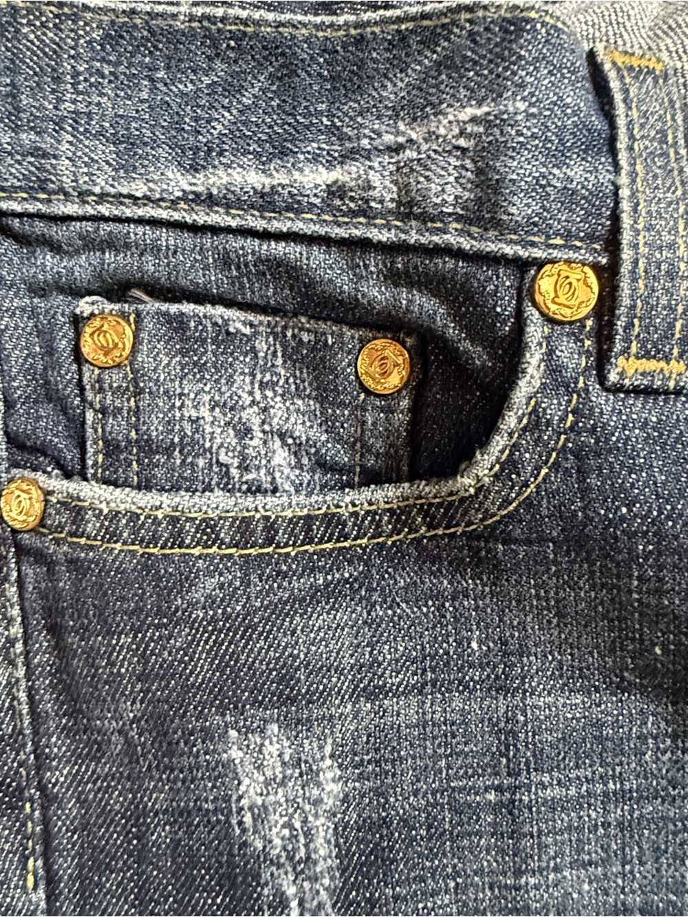 Vintage Y2K Bebe Premium Denim Low Rise Flare Jeans Size 25 Made in USA - Picture 7 of 14